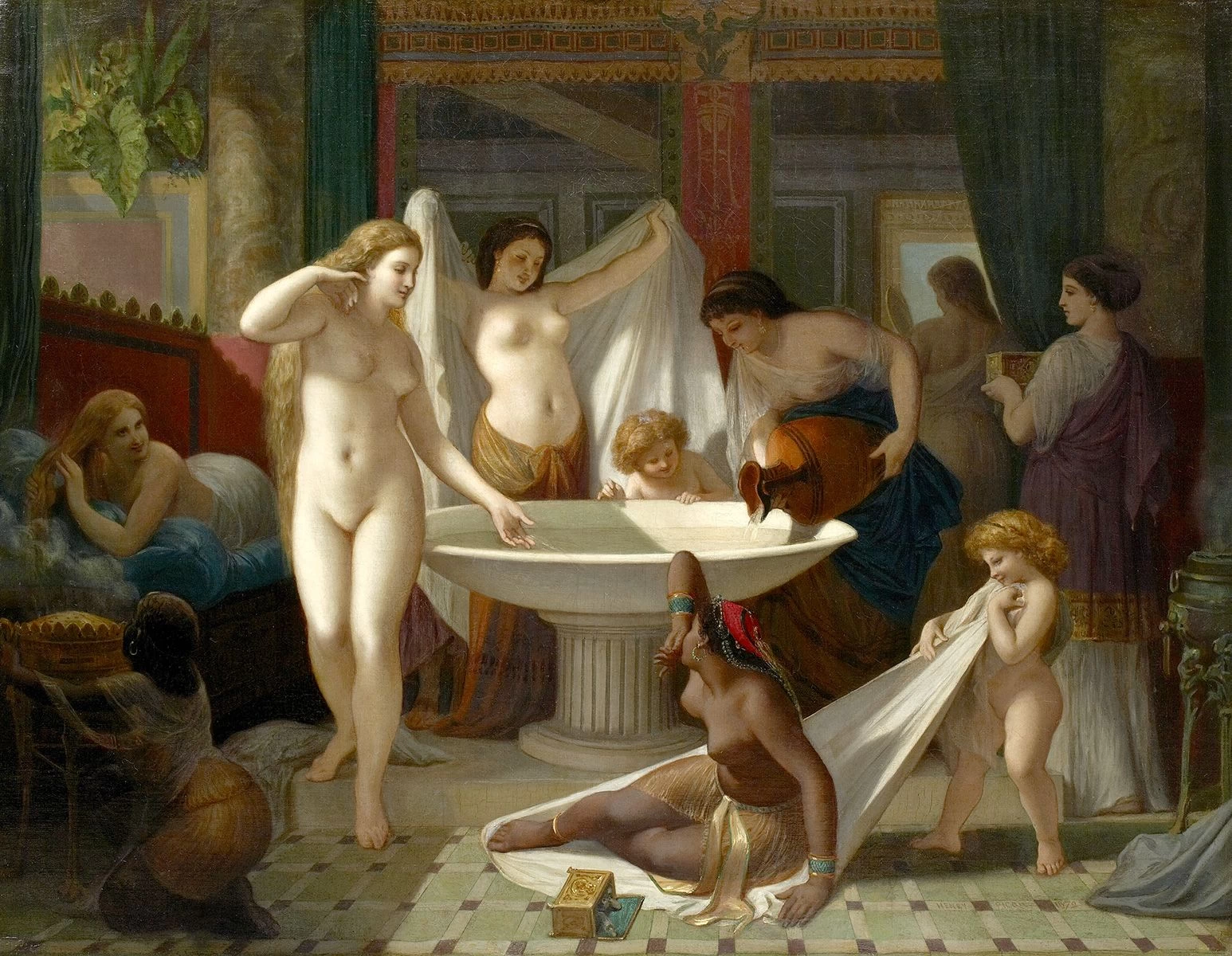 Giovani donne che fanno il bagno - 1879
